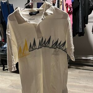 White Nautica polo shirt large